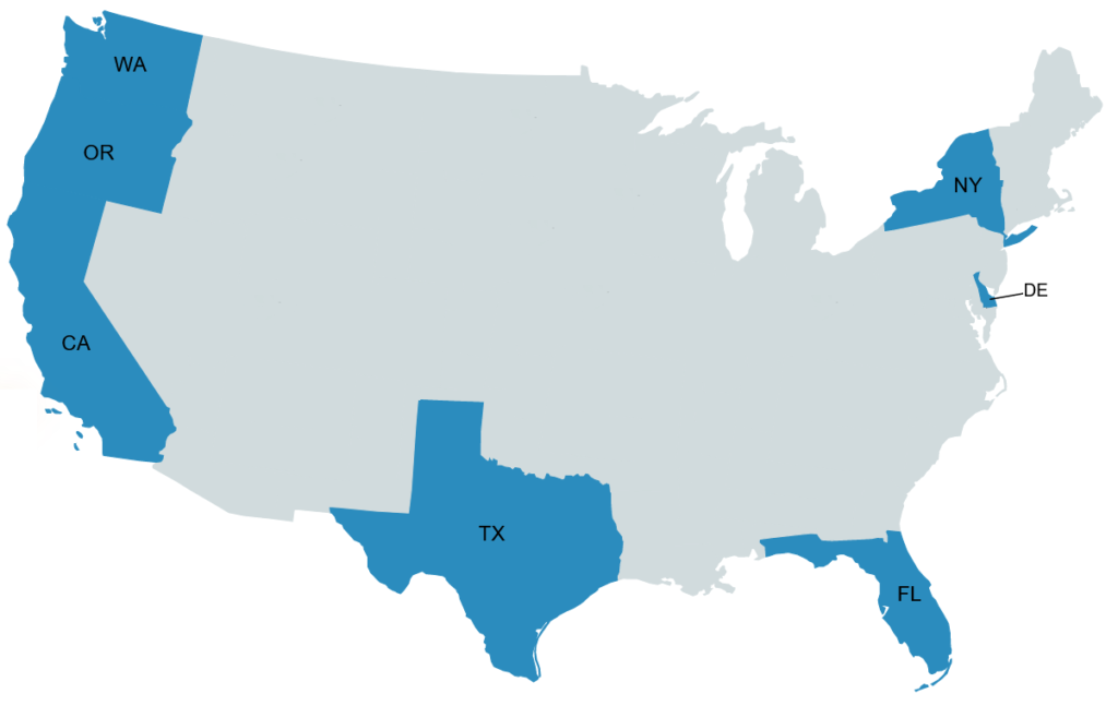 GG Insurance USA current licenced states in 2023 (via G&M Insurance Services)